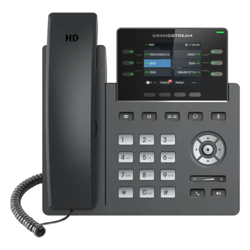 GRP2613 Grandstream IP Phone 3 SIP account ,6 lines – POE